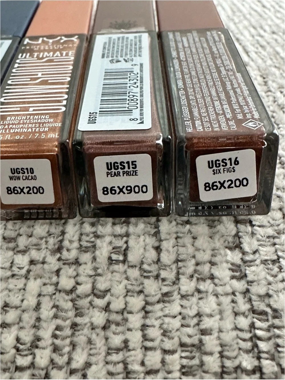 BRAND NEW NYX Makeup Ultimate Glow Shots Brightening Liquid Eyeshadow Lot of 10